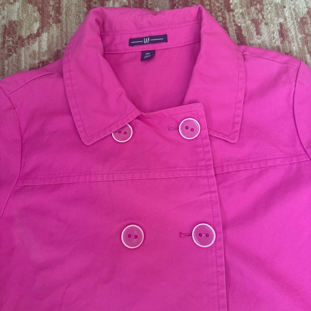 GAP Vibrant Pink Coat! Size XXL - Picture 6 of 7